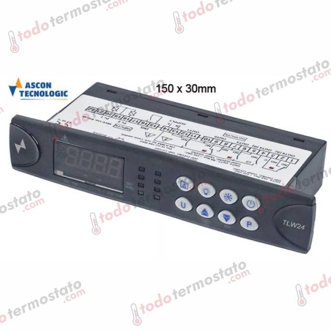 Termostato TECNOLOGIC TLW24RRS Rango -50 a +150°C 1 Termostato marca TECNOLOGIC TLW24RRS Rango de -50 a +150°C