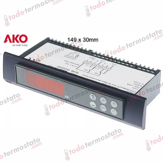 Termostato AKO 10123 Rango -50 a +99°C 1 Termostato marca AKO 10123 Rango de -50 a +99°C