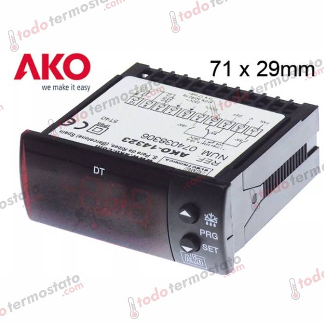 Termostato AKO 14323 Rango -50 a +99°C 1 Termostato marca AKO 14323 Rango de -50 a +99°C