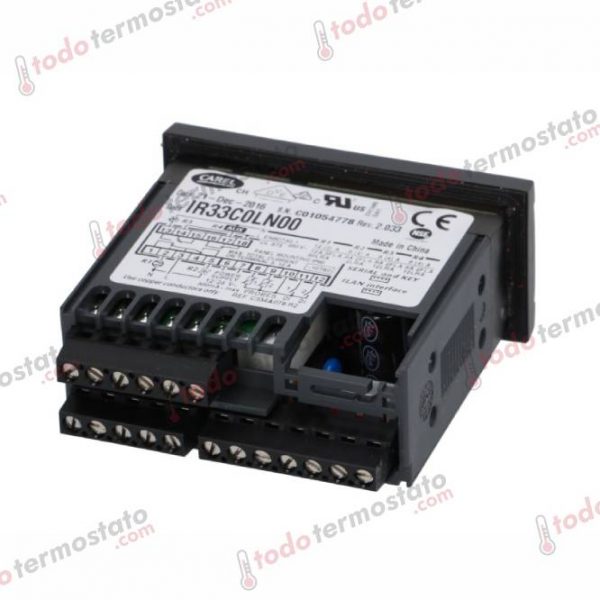 Datos técnicos de termostato marca CAREL IR33C0LN00 Rango de -50 a +99°C