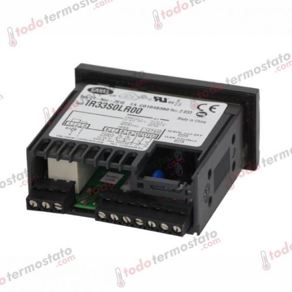 Datos técnicos de termostato marca CAREL IR33S0LR00 Rango de -50 a +90°C