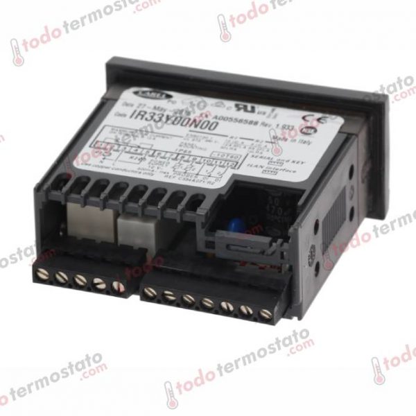 Datos técnicos de termostato marca CAREL IR33Y00N00 Rango de -50 a +150°C
