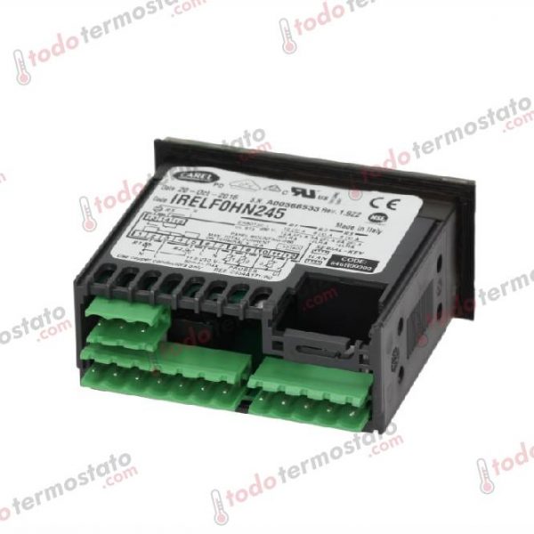 Datos técnicos de termostato marca CAREL IRELF0HN245 Rango de -50 a +99°C