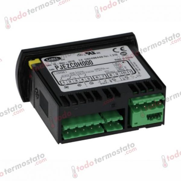Datos técnicos de termostato marca CAREL JPEZC0H000