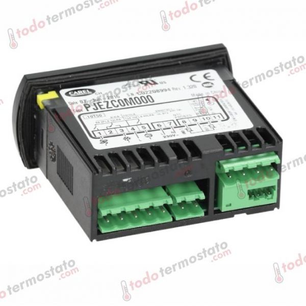 Datos técnicos de termostato marca CAREL PJEZC0M000