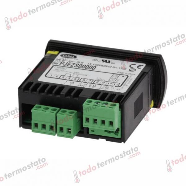 Datos técnicos de termostato marca CAREL PJEZS00000 Rango de -50 a +90°C