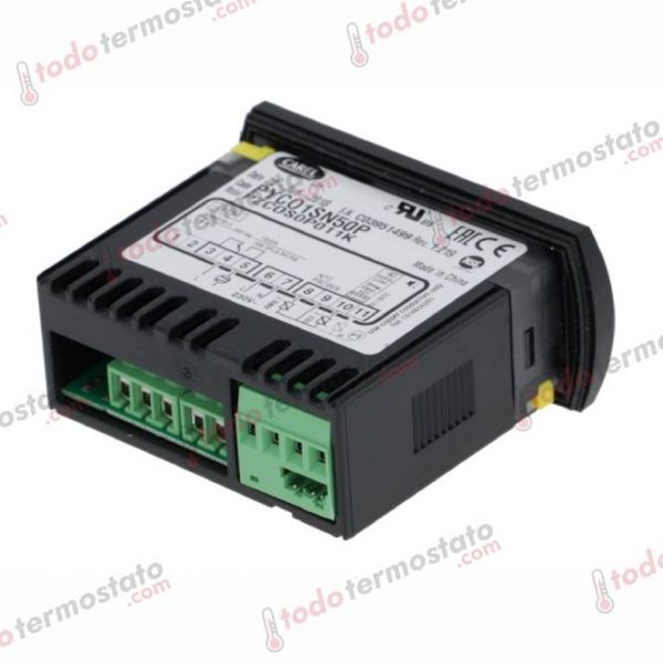 Datos técnicos de termostato marca CAREL PYCO1SN50P