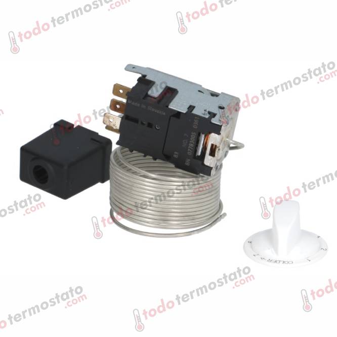 Termostato DANFOSS 077B7007 Rango -35,5 a -10°C 2 Datos técnicos de termostato marca DANFOSS 077B7007 Rango de -35,5 a -10°C