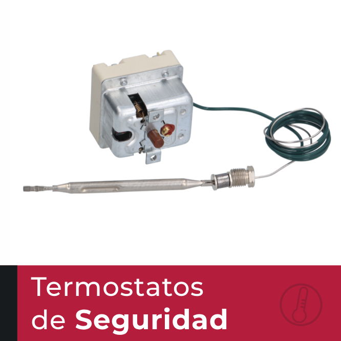 Termostato de seguridad para freidora – componente de protección contra sobrecalentamiento.