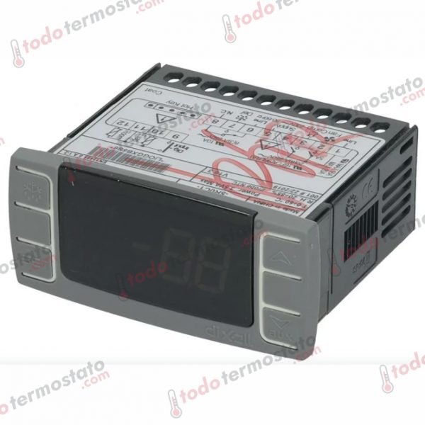 Termostato marca DIXELL XR06CX5R0C1 con un rango de -40 a +110°C