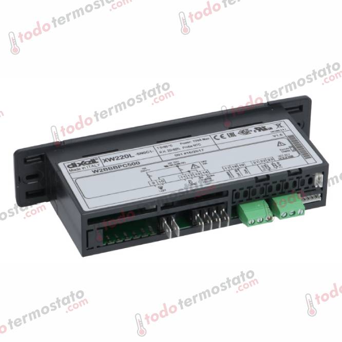 Termostato DIXELL XW220L5N0C1 Rango -50 a +150°C 2 Datos técnicos de termostato marca DIXELL XW220L5N0C1 Rango de -50 a +150°C