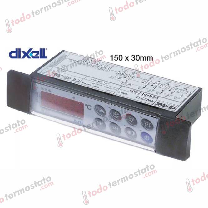 Termostato DIXELL XW271L5N0C0 Rango -50 a +150°C 1 Termostato marca DIXELL XW271L5N0C0 Rango de -50 a +150°C