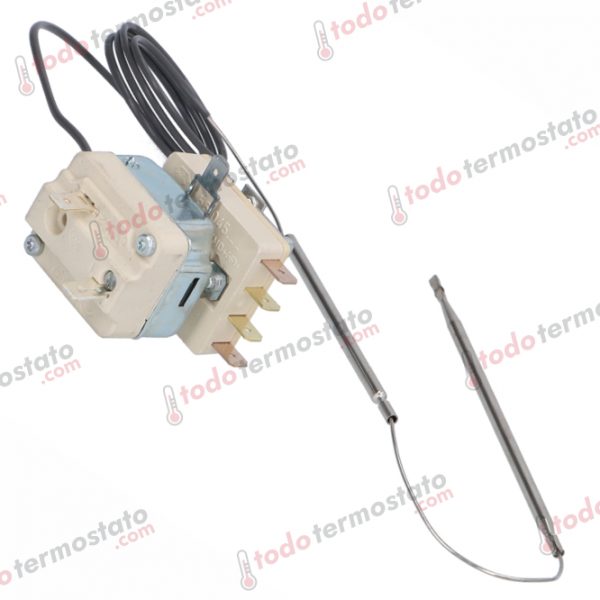 Datos técnicos de termostato marca EGO 5510632800 con un rango de 185°C
