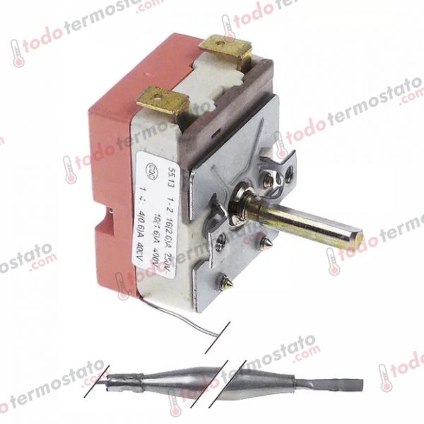 Termostato marca EGO 5513032450 con un rango de 200°C