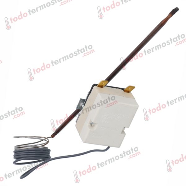 Datos técnicos de termostato marca EGO 5513583010 con un rango de 420°C