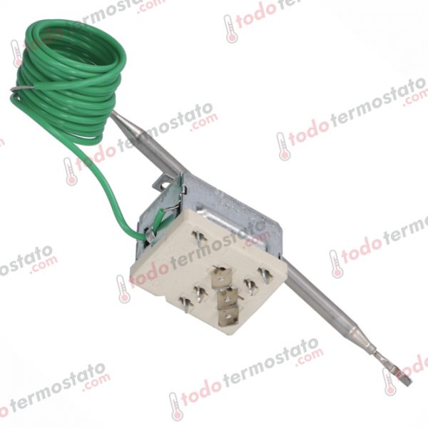 Datos técnicos de termostato marca EGO 5517314010 con un rango de 60°C