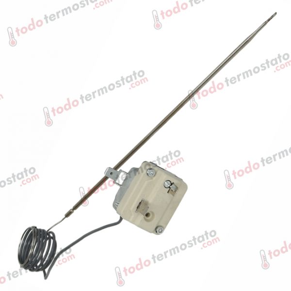 Datos técnicos de termostato marca EGO 5519052808 con un rango de 269°C