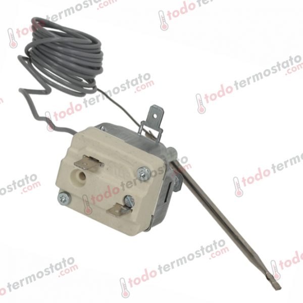 Datos técnicos de termostato marca EGO 5519059803 con un rango de 260°C