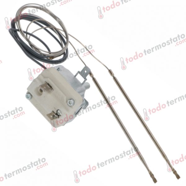 Datos técnicos de termostato marca EGO 5519069831 con un rango de 320°C