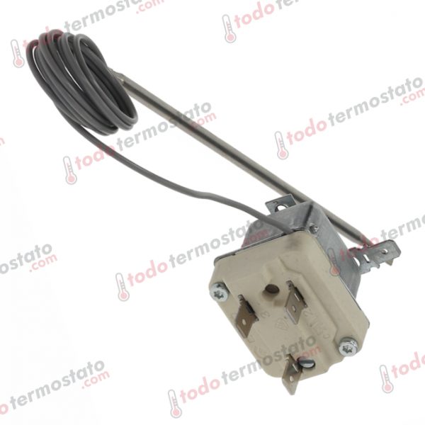 Datos técnicos de termostato marca EGO 5519322801 con un rango de 142°C