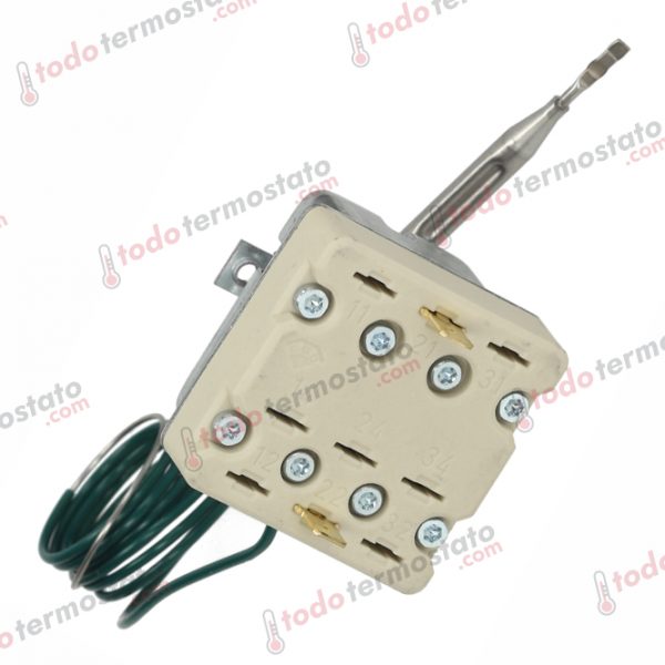Datos técnicos de termostato marca EGO 5532522852 con un rango de 150°C