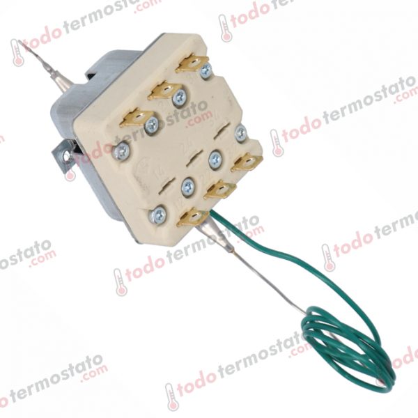 Datos técnicos de termostato marca EGO 5532529190 con un rango de 120°C