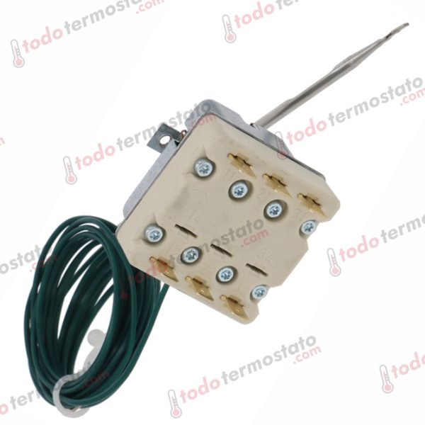 Datos técnicos de termostato marca EGO 5532532829 con un rango de 190°C