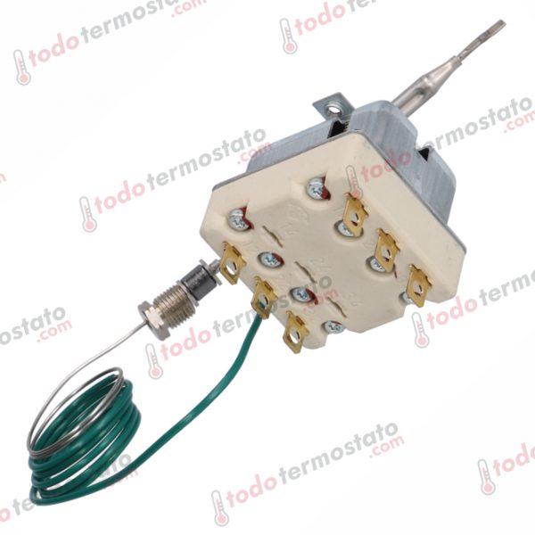 Datos técnicos de termostato marca EGO 5532542835 con un rango de 232°C