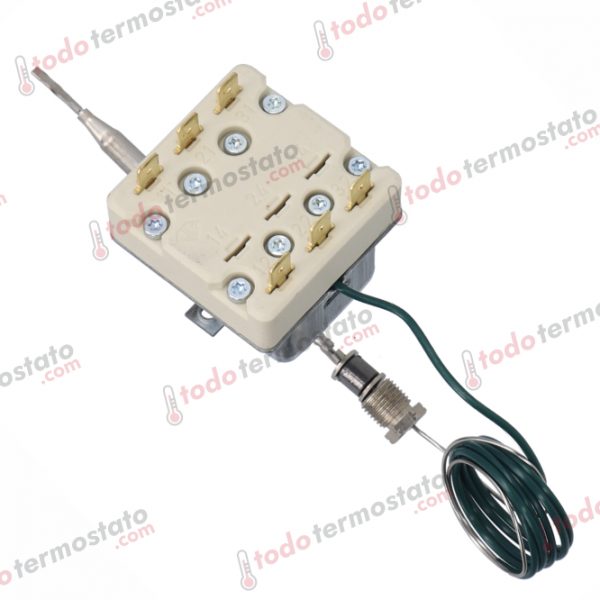 Datos técnicos de termostato marca EGO 5532542857 con un rango de 230°C
