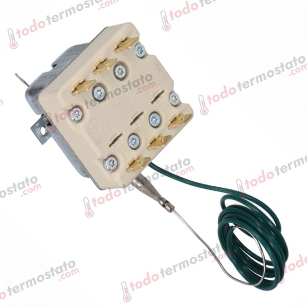 Datos técnicos de termostato marca EGO 5532542859 con un rango de 250°C