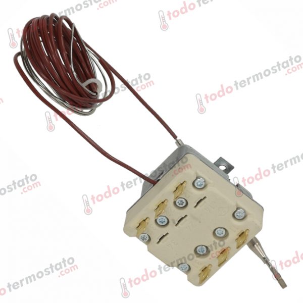 Datos técnicos de termostato marca EGO 5532549811 con un rango de 245°C
