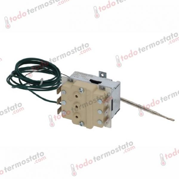 Datos técnicos de termostato marca EGO 5533555010 Rango de 295°C