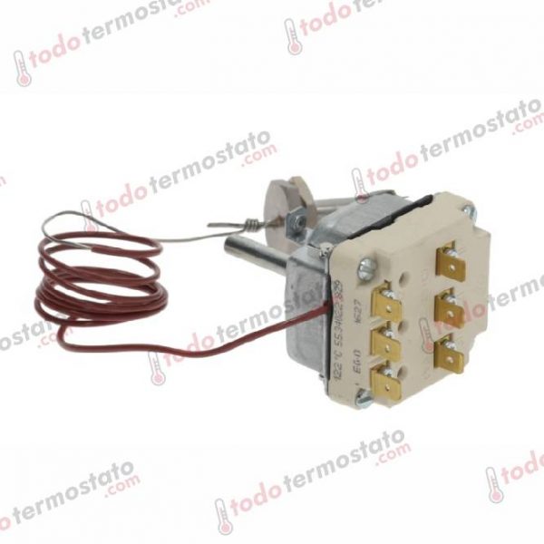 Datos técnicos de termostato marca EGO 5534022829 Rango de 120°C