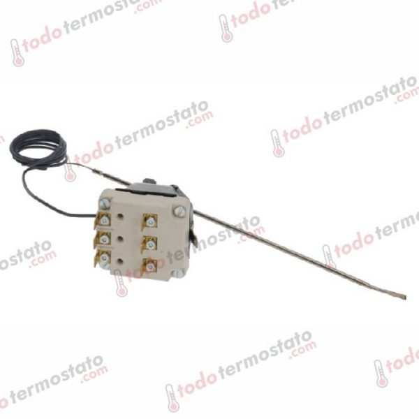 Datos técnicos de termostato marca EGO 5534052831 Rango de 270°C