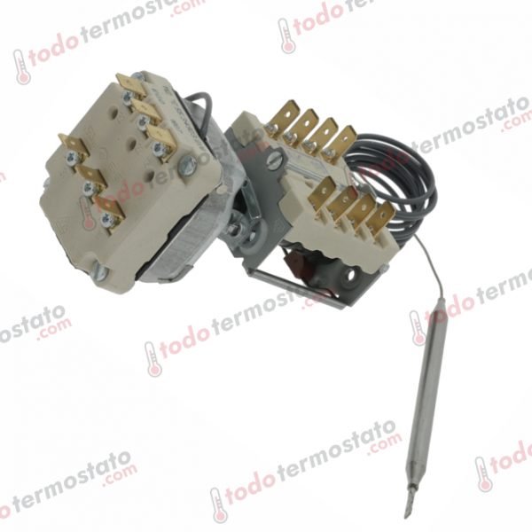 Datos técnicos de termostato marca EGO 5534923800 con un rango de 110°C