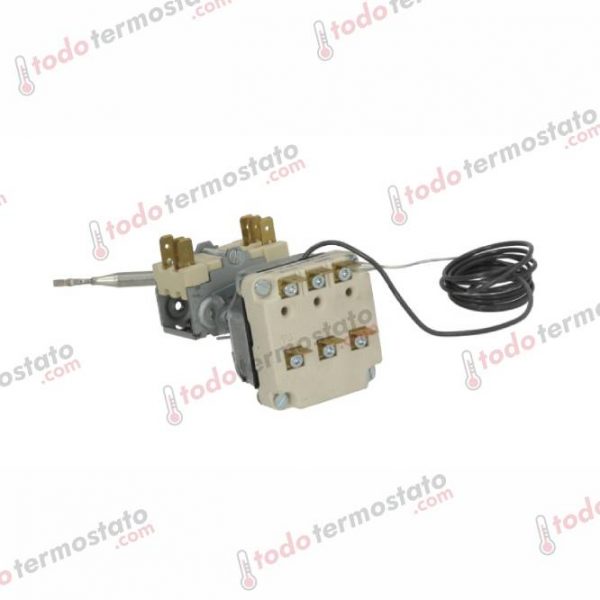 Datos técnicos de termostato marca EGO 5534923801 Rango de 112°C