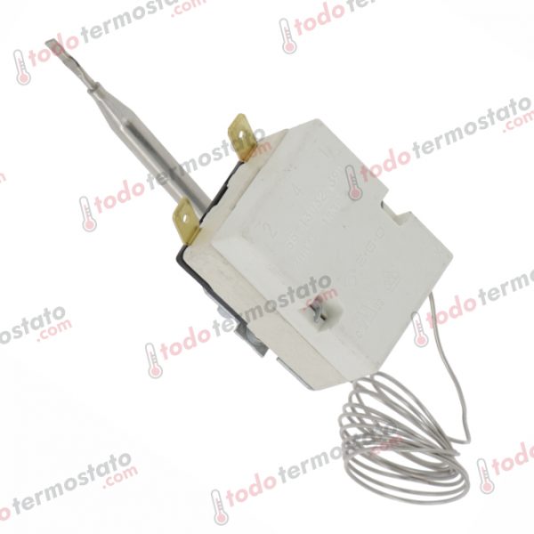 Datos técnicos de termostato marca EGO 5513032390 con un rango de 60 a 200°C