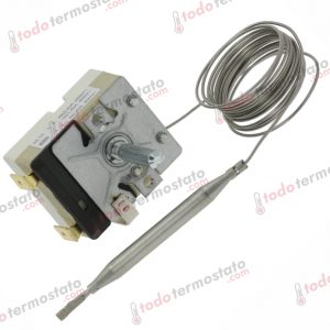 Termostato marca EGO 5513034210 con un rango de hasta 185 °C
