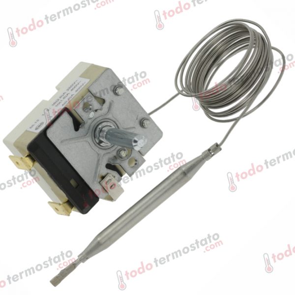Termostato marca EGO 5513034210 con un rango de hasta 185 °C