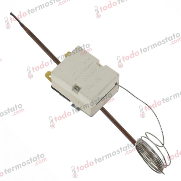 Datos técnicos de termostato marca EGO 5513082010 con un rango de 500°C