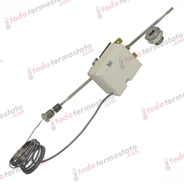 Datos técnicos de termostato marca EGO 5513244010 con un rango de 50 a 250 °C