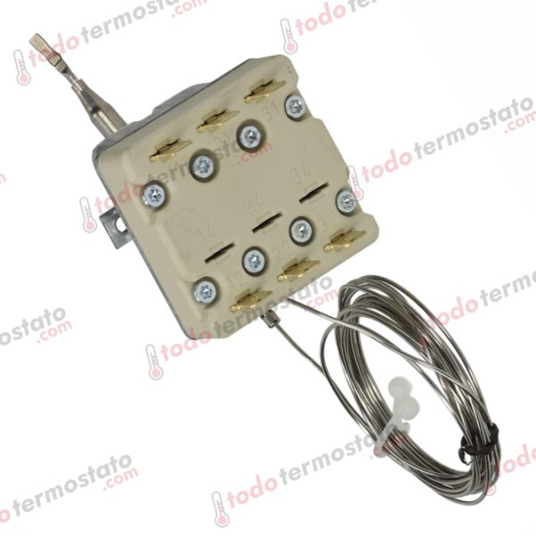 Datos técnicos de termostato marca EGO 5532549050 con un rango de 240°C