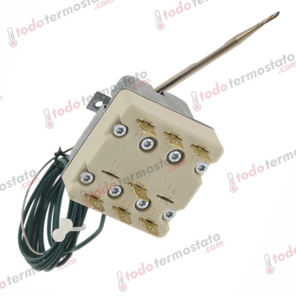 Datos técnicos de termostato marca EGO 5532562802 con un rango de hasta 360 °C
