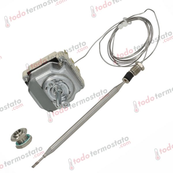 Termostato marca EGO 5534014150 con un rango de 30 a 85°C