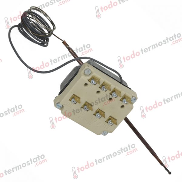 Datos técnicos de termostato marca EGO 5540083010 con un rango de 100 a 450 °C