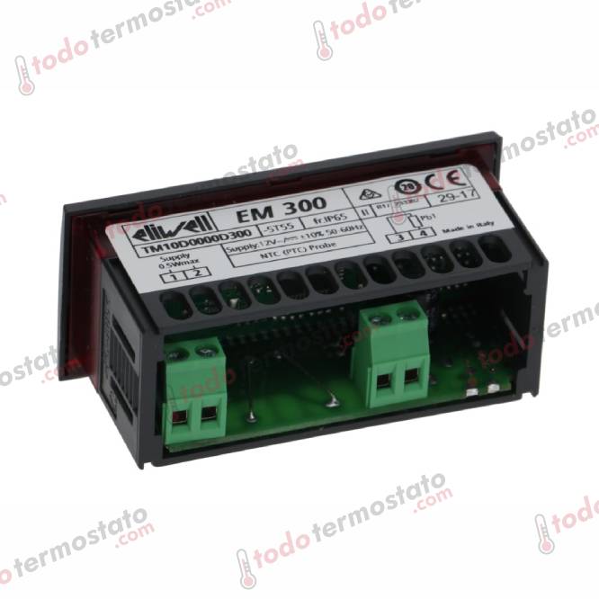 Termostato ELIWELL EM300 Rango -55 a +140°C 2 Datos técnicos de t