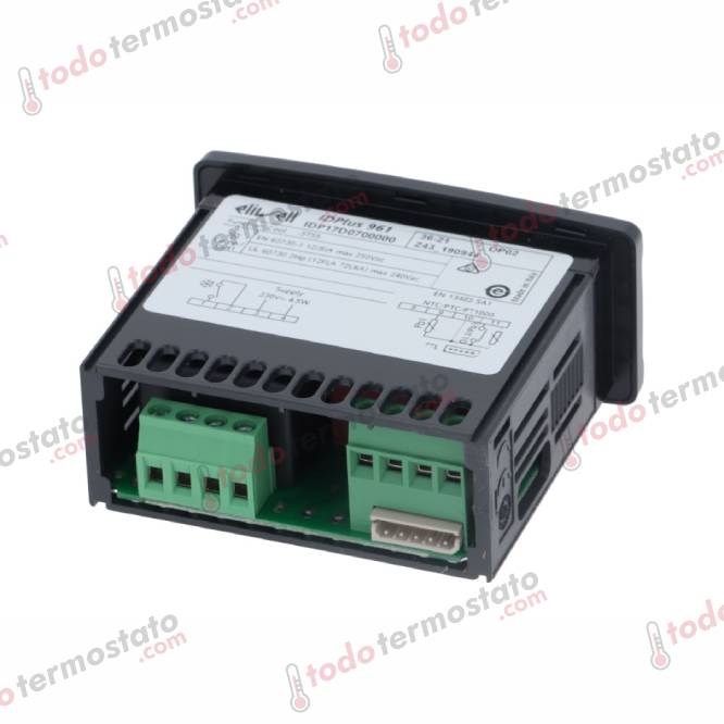Termostato ELIWELL IDPlus 961 Rango -55 a +150°C 2 Datos técnicos de termostato marca ELIWELL IDPlus 961 Rango de -55 a +150°C