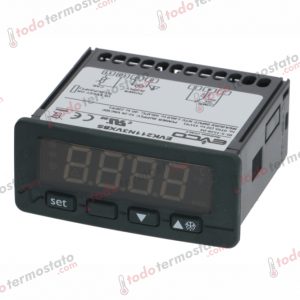 Termostato marca EVCO EV3201N3 con un rango de -40 a +105°C