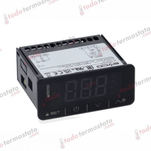 Termostato marca EVCO EV3221N7 Rango de -50 a +150°C