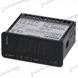Termostato marca EVCO EV3294N9 con un rango de hasta 105°C